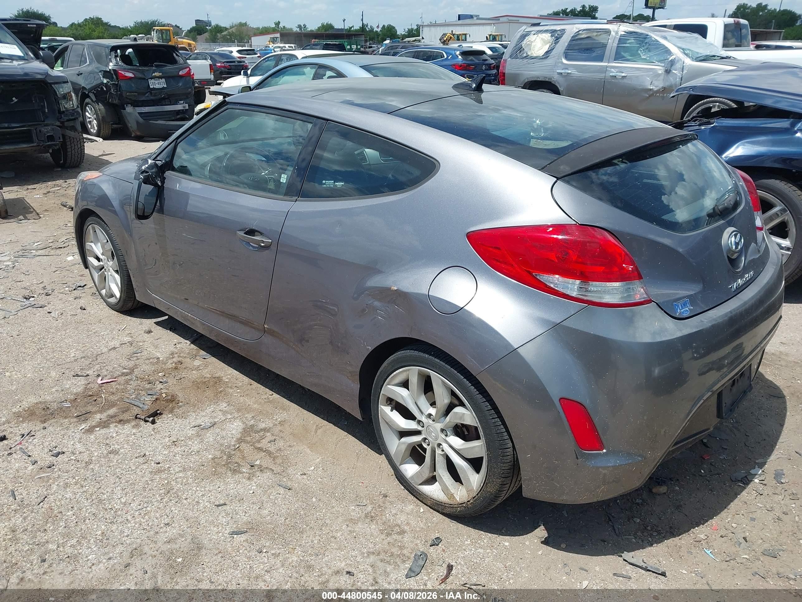 2015 Hyundai Veloster   Gray vin: KMHTC6AD9FU240301