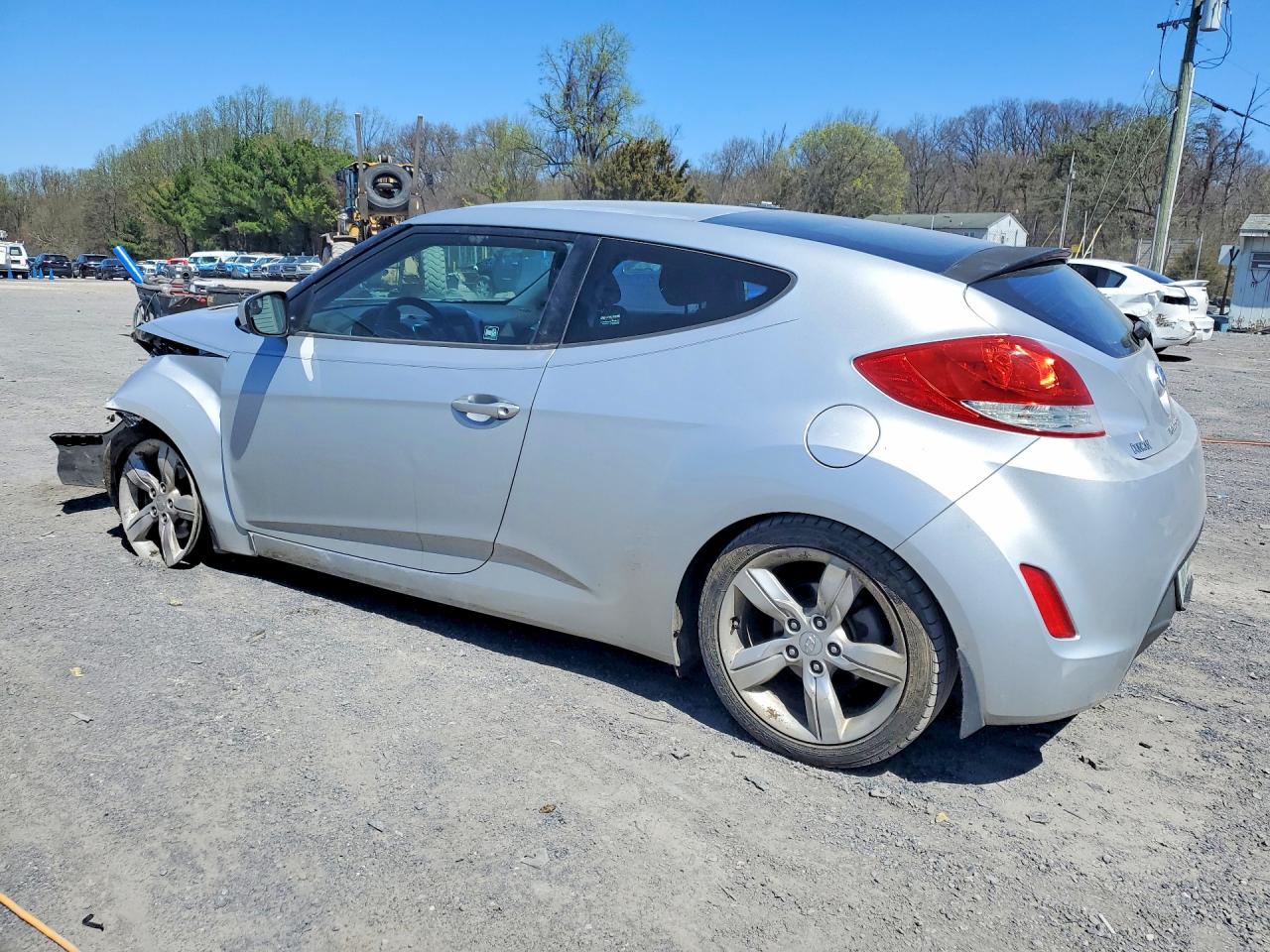 2015 Hyundai Veloster Base Black vin: KMHTC6AD9FU243408