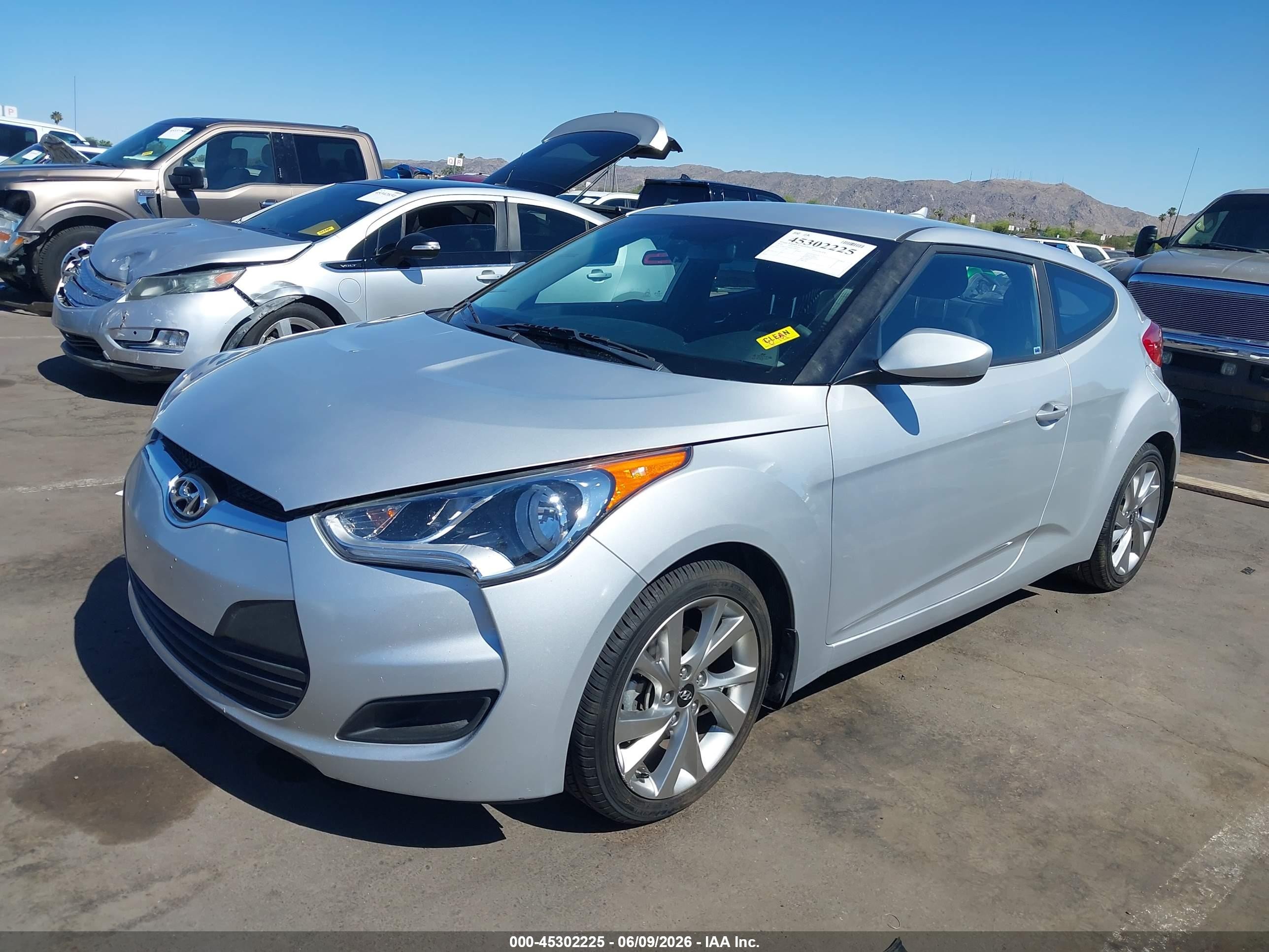 2016 Hyundai Veloster Серый vin: KMHTC6AD9GU289161