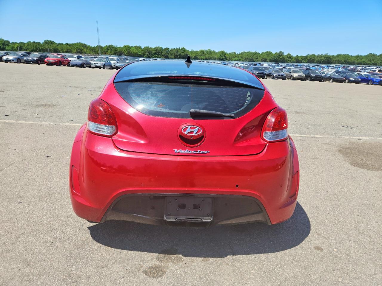 2012 Hyundai Veloster Base Red vin: KMHTC6ADXCU050812