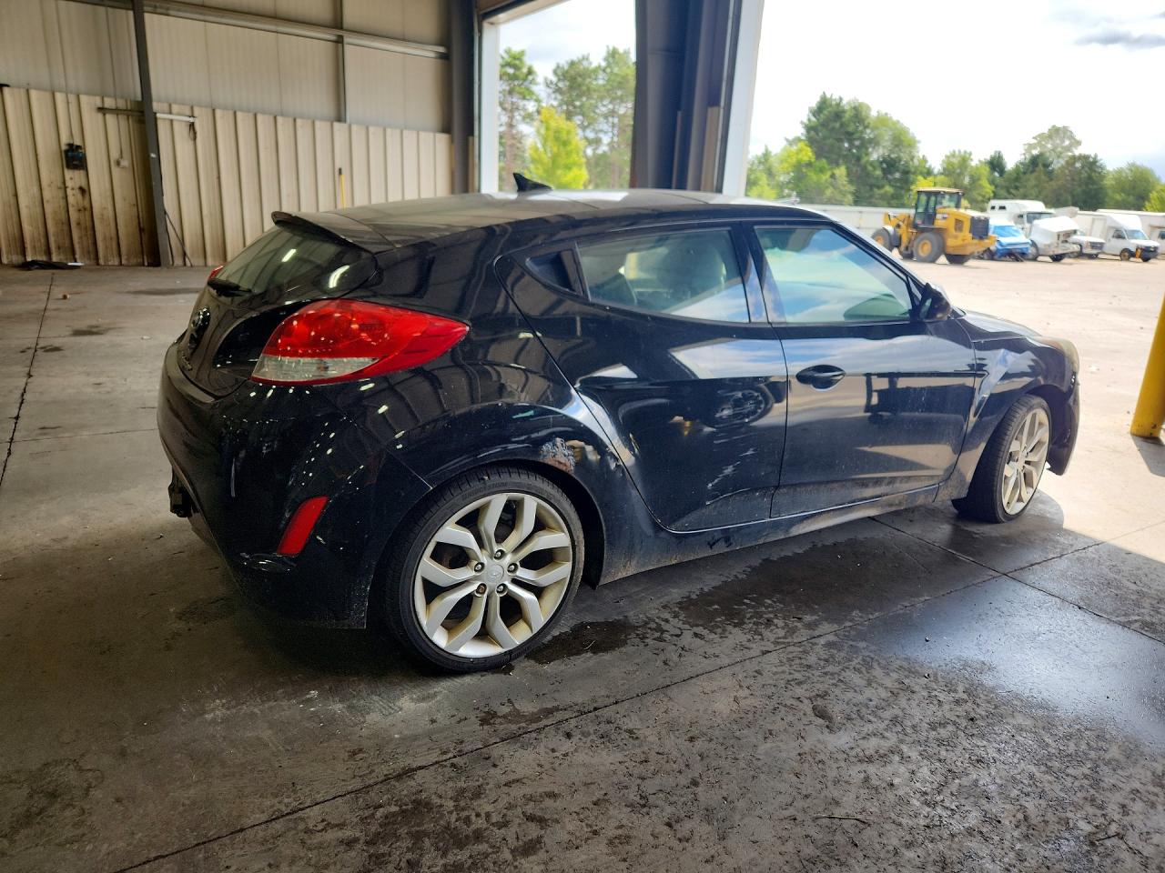 2012 Hyundai Veloster Black vin: KMHTC6ADXCU061714