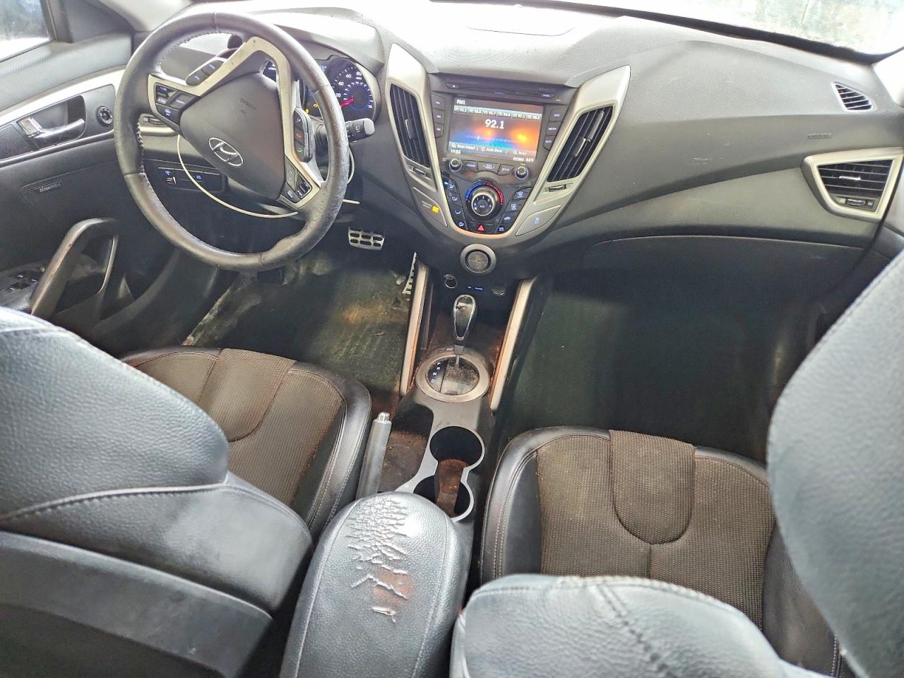 2012 Hyundai Veloster Black vin: KMHTC6ADXCU061714
