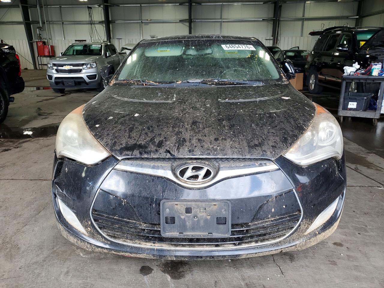 2012 Hyundai Veloster Black vin: KMHTC6ADXCU061714