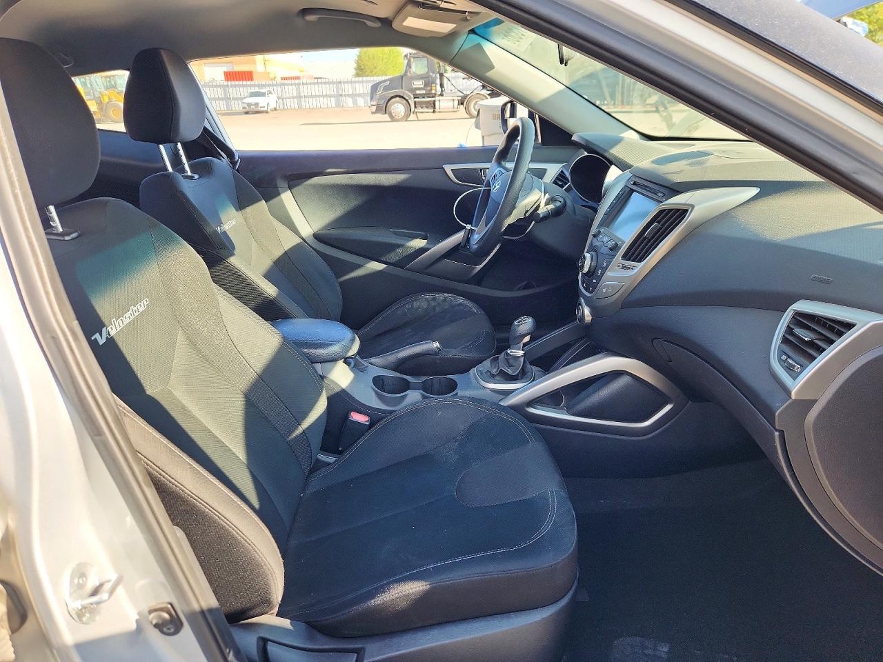 2012 Hyundai Veloster Base Silver vin: KMHTC6ADXCU081316