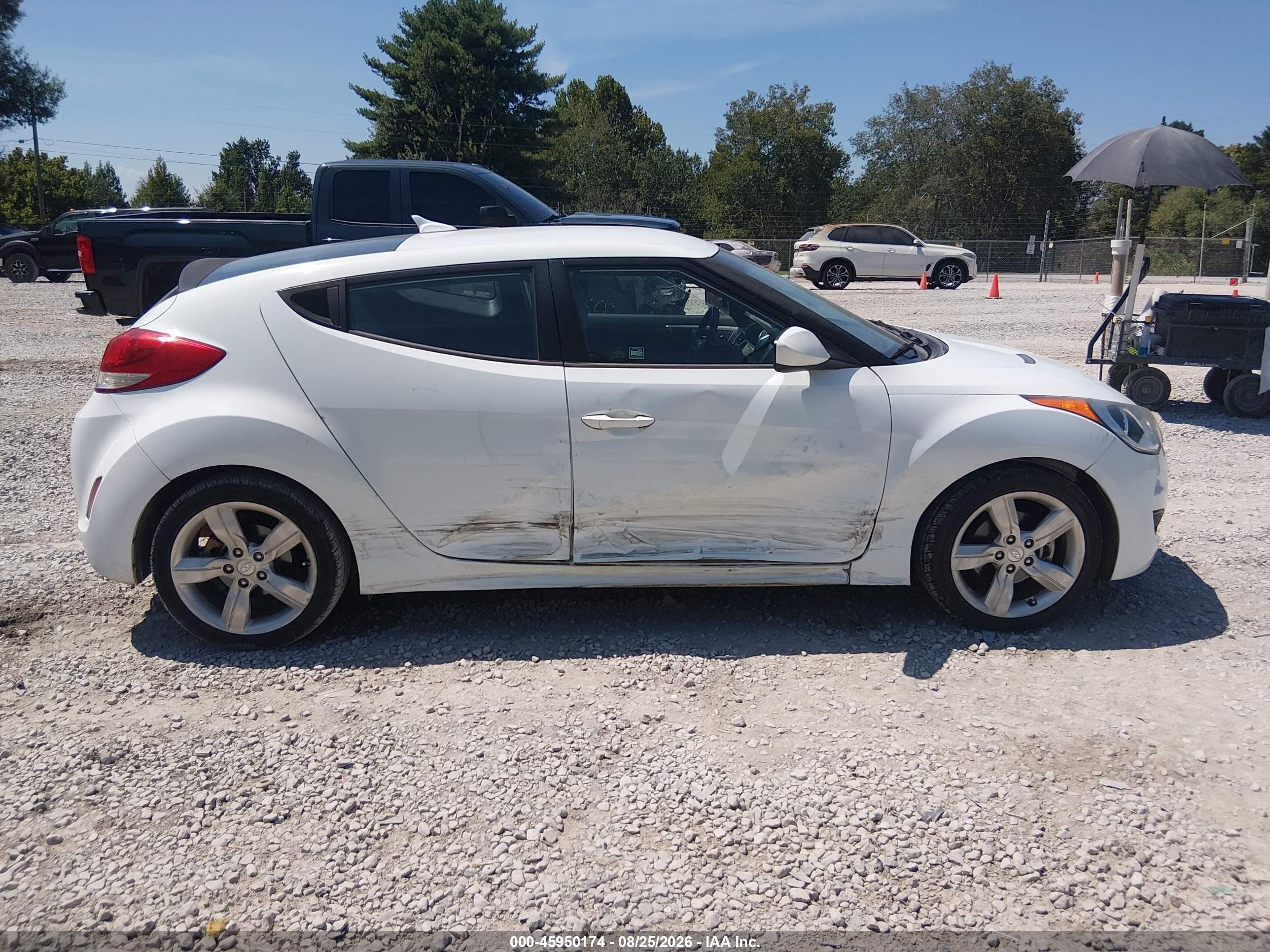 2013 Hyundai Veloster Base W/gray Белый vin: KMHTC6ADXDU111240