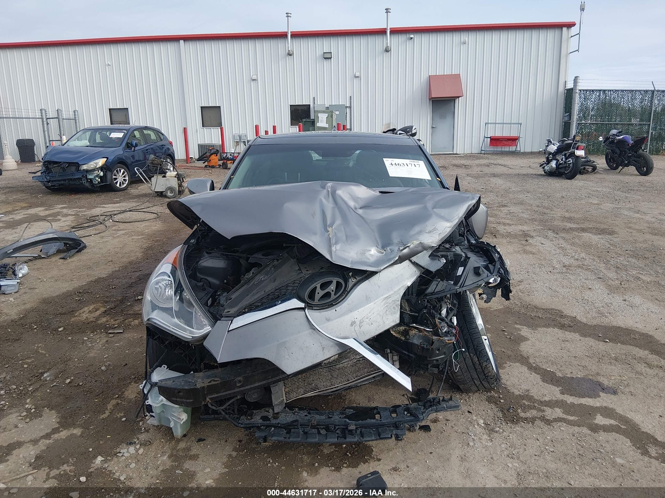 2013 Hyundai Veloster Base W/black Gray vin: KMHTC6ADXDU131911