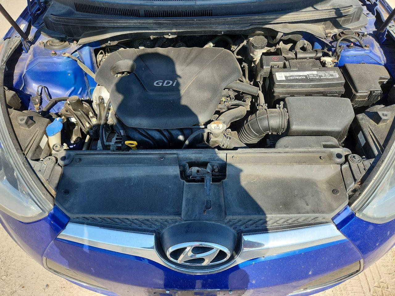 2013 Hyundai Veloster Base Blue vin: KMHTC6ADXDU151544