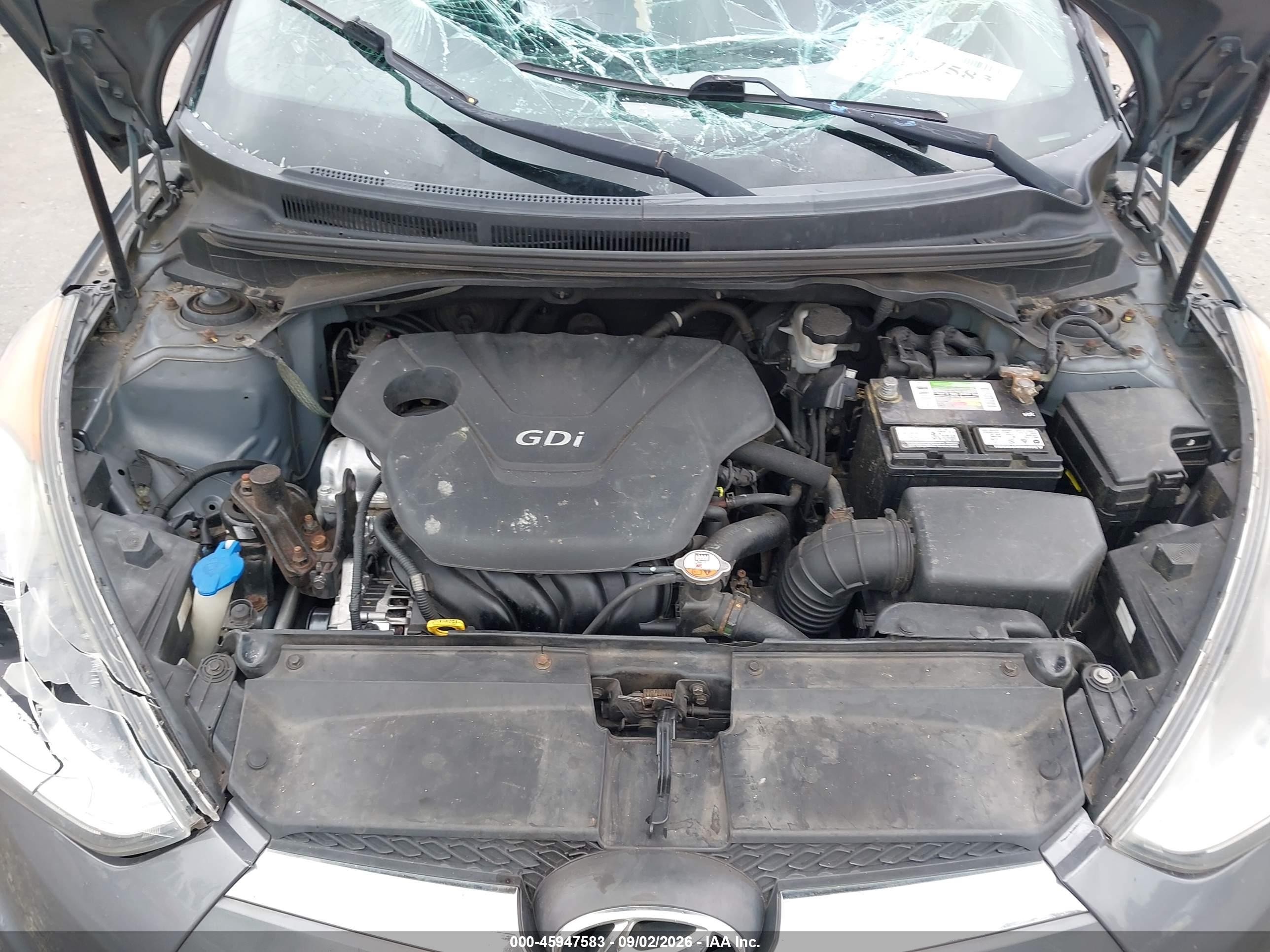 2013 Hyundai Veloster Base W/black Gray vin: KMHTC6ADXDU156257