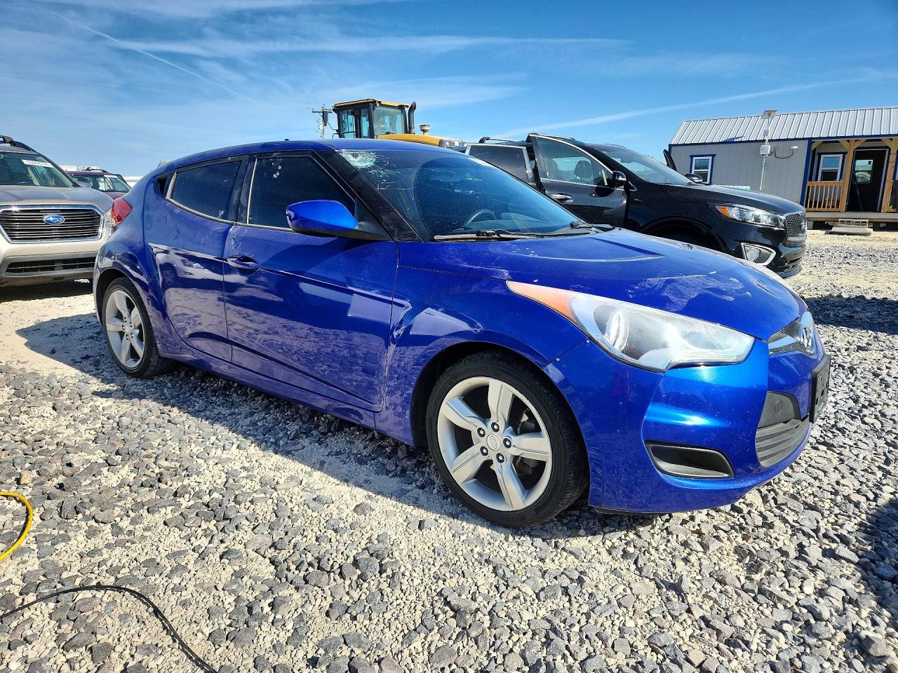 2014 Hyundai Veloster Base Blue vin: KMHTC6ADXEU215079