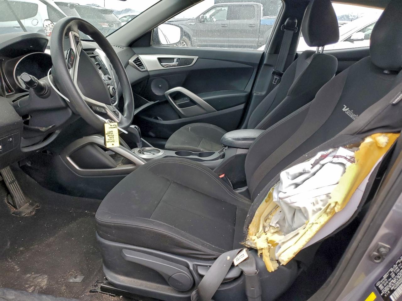 2016 Hyundai Veloster Charcoal vin: KMHTC6ADXGU253706