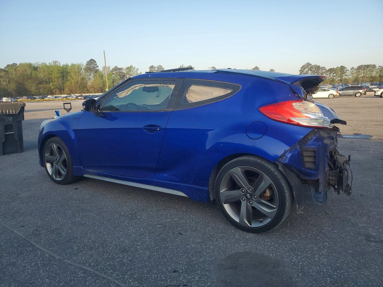 2013 Hyundai Veloster Turbo Blue vin: KMHTC6AE0DU104046
