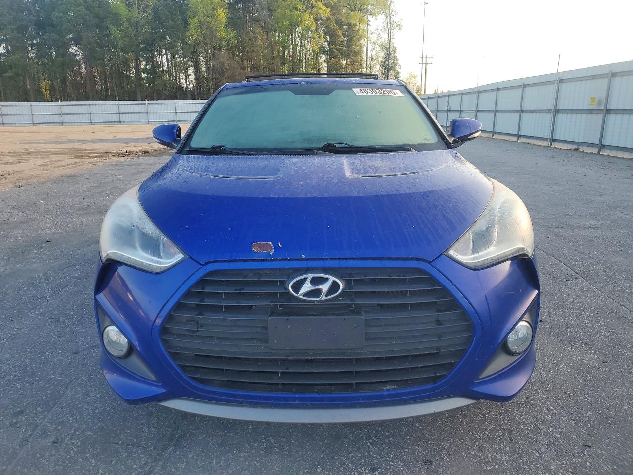 2013 Hyundai Veloster Turbo Blue vin: KMHTC6AE0DU104046