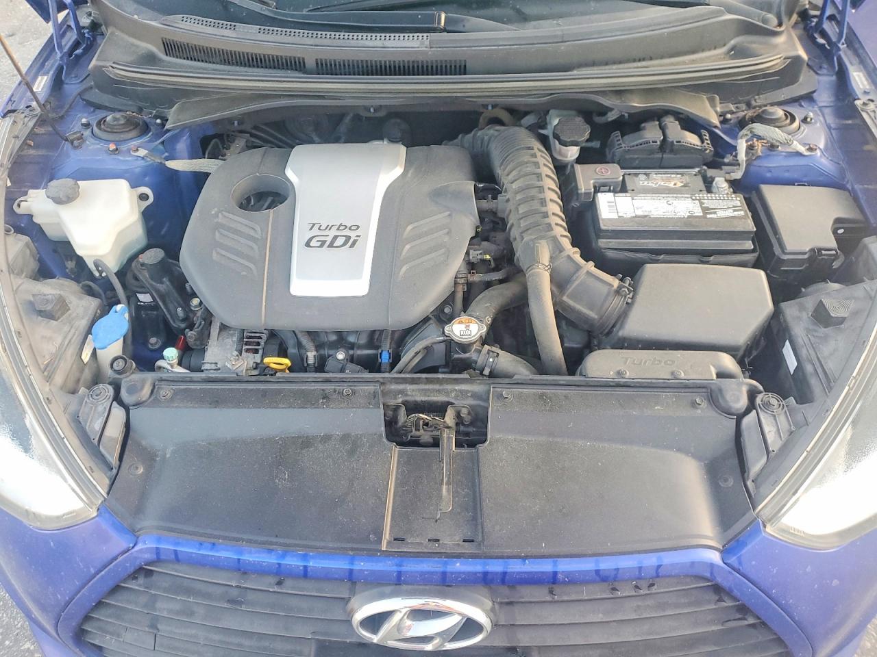 2013 Hyundai Veloster Turbo Blue vin: KMHTC6AE0DU104046