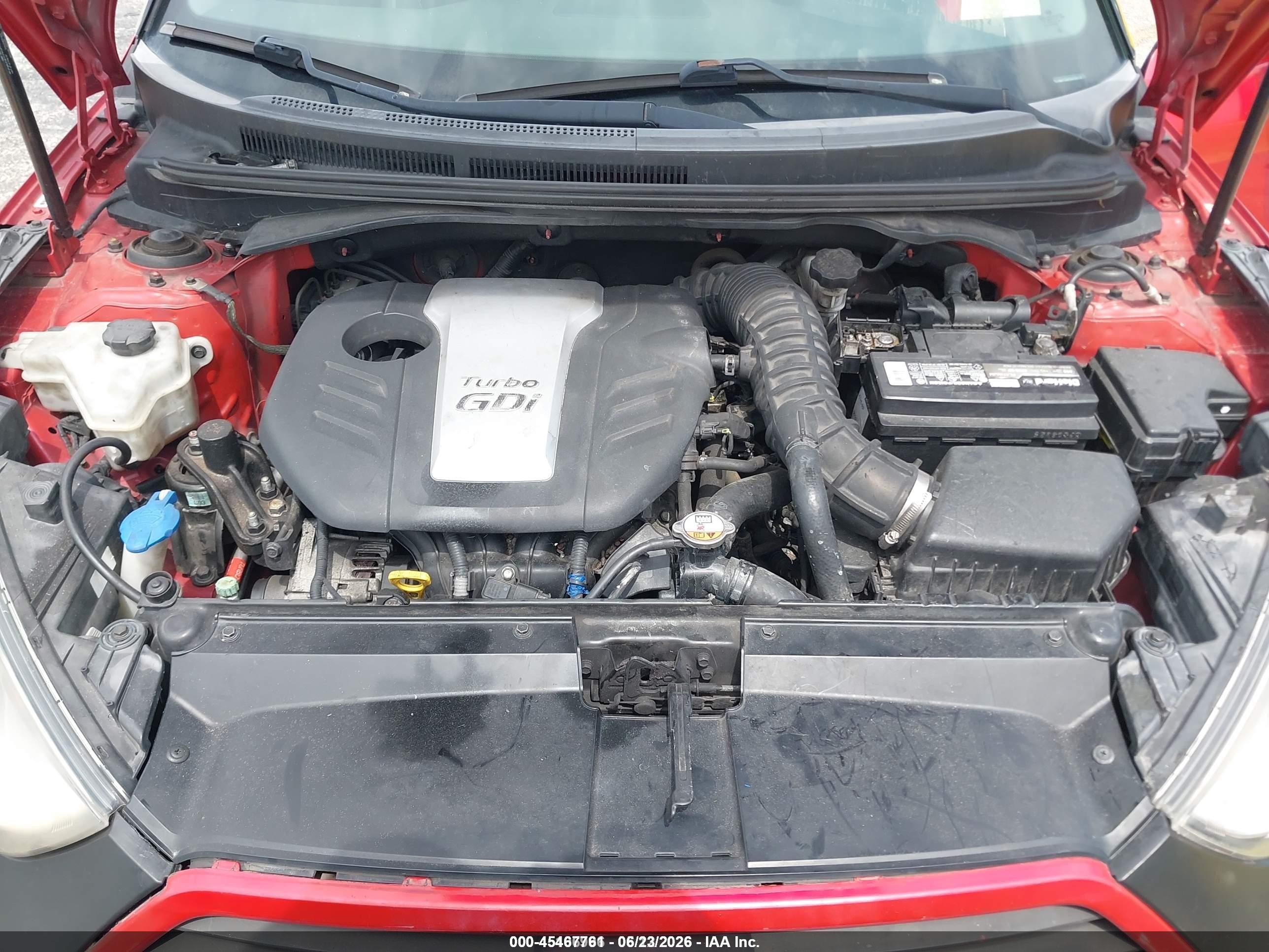 2013 Hyundai Veloster Turbo W/black Red vin: KMHTC6AE0DU180138