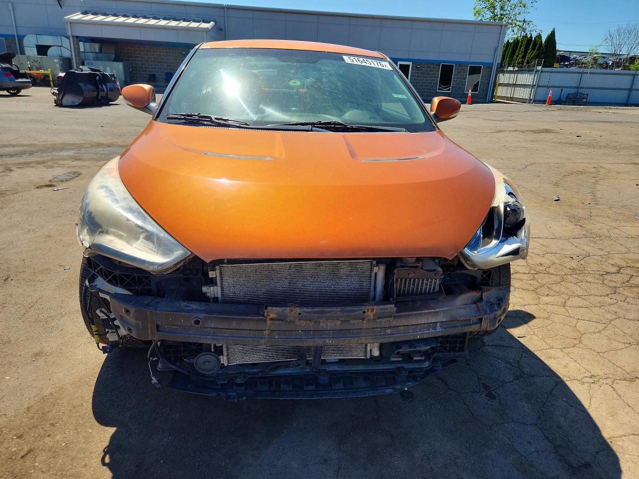 2014 Hyundai Veloster Turbo Orange vin: KMHTC6AE0EU201426