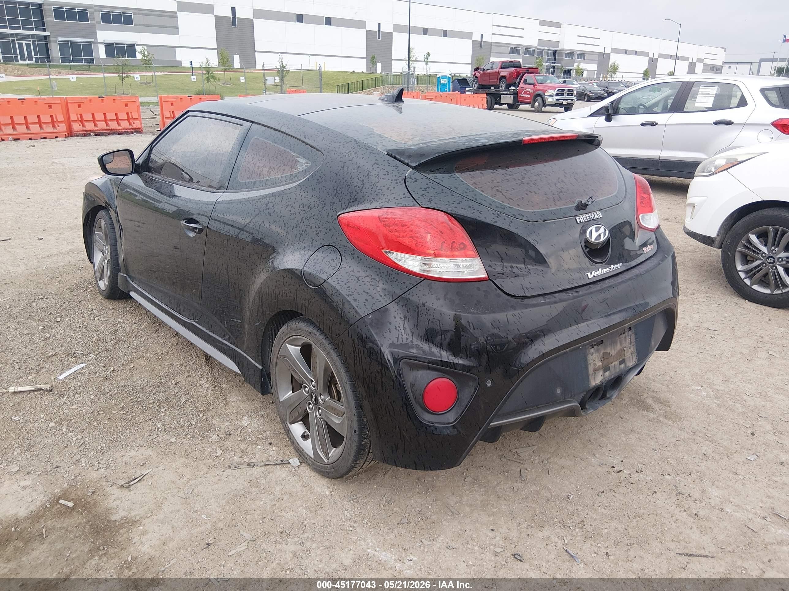 2014 Hyundai Veloster Turbo W/black Черный vin: KMHTC6AE0EU204746