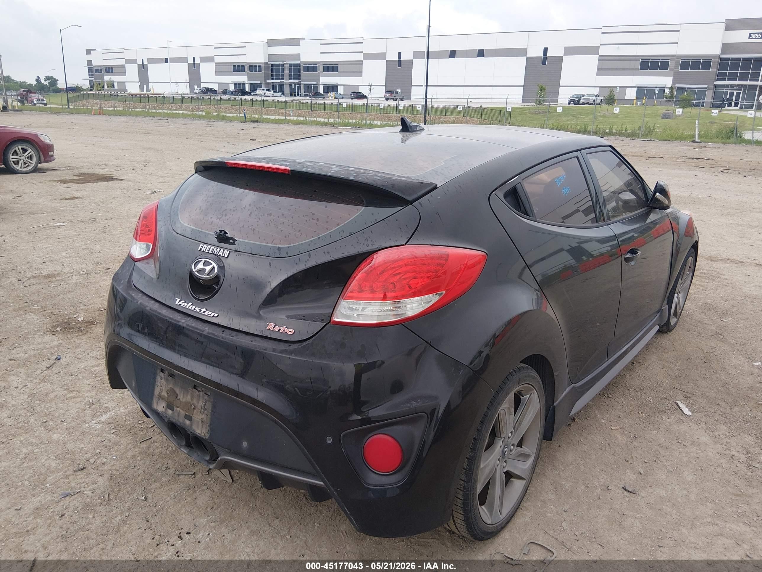 2014 Hyundai Veloster Turbo W/black Черный vin: KMHTC6AE0EU204746
