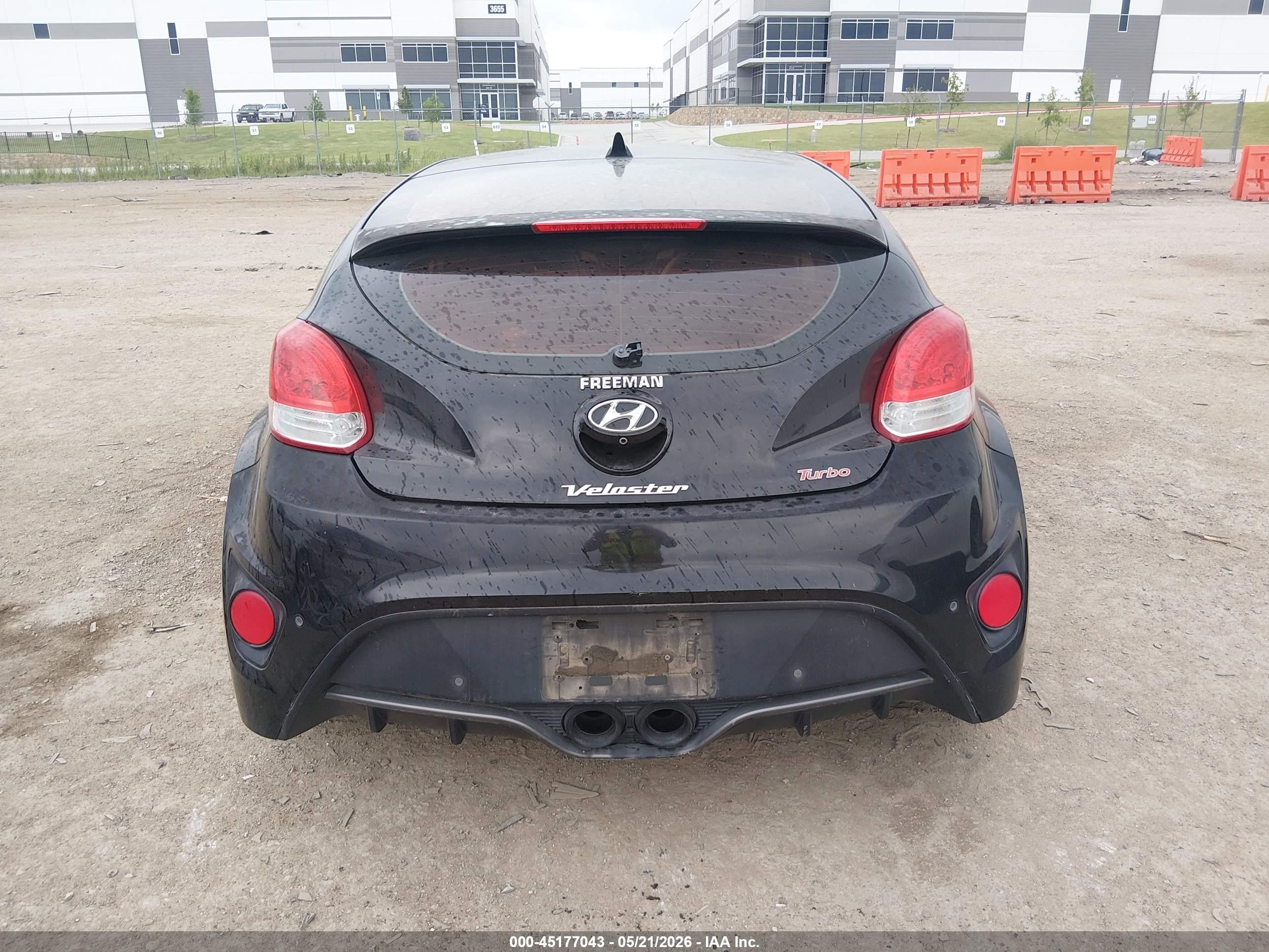 2014 Hyundai Veloster Turbo W/black Черный vin: KMHTC6AE0EU204746