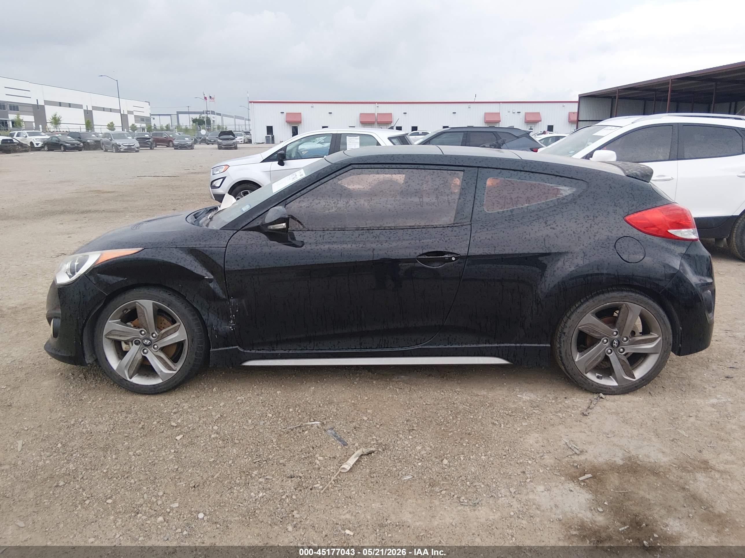 2014 Hyundai Veloster Turbo W/black Черный vin: KMHTC6AE0EU204746