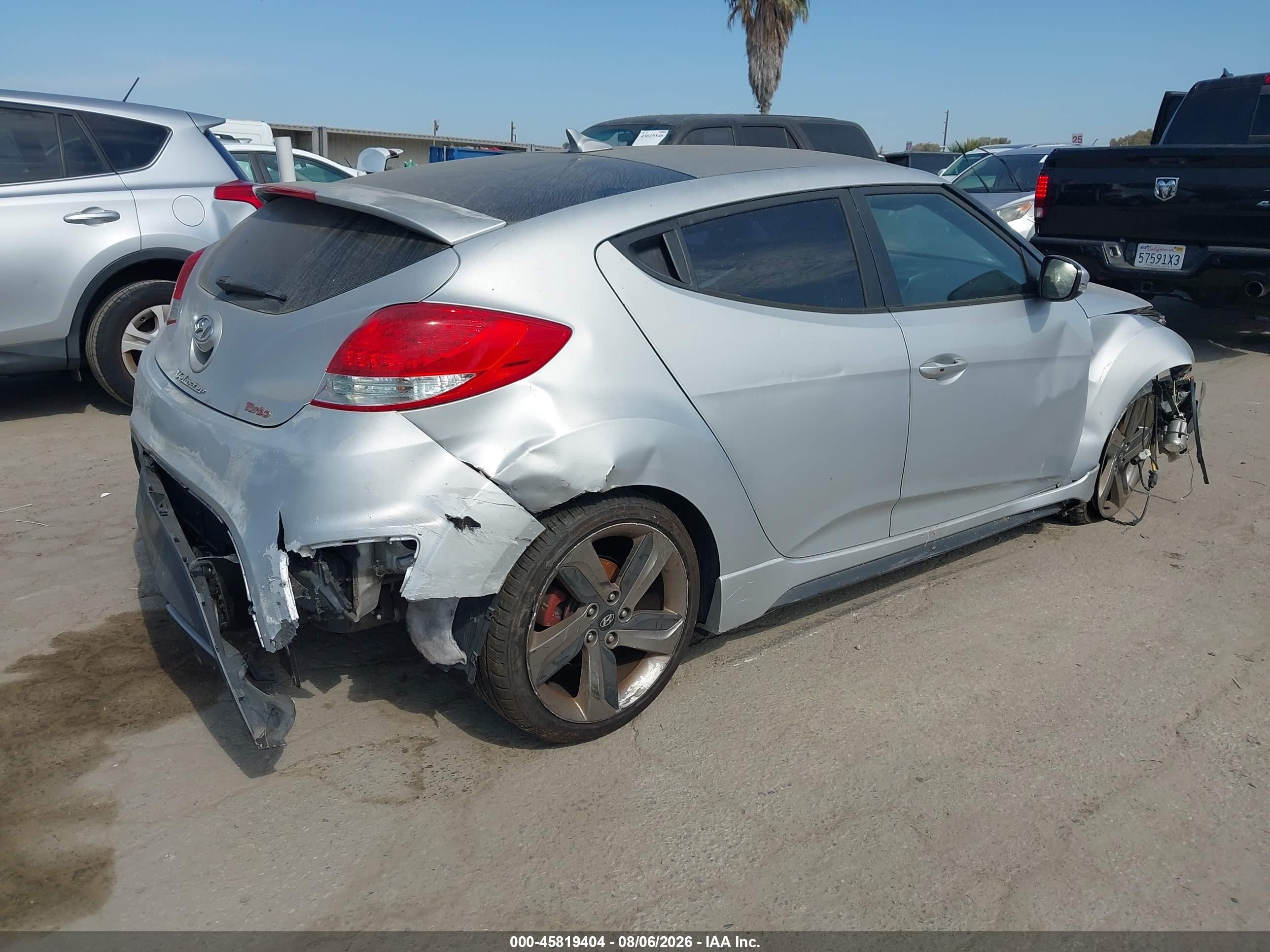 2015 Hyundai Veloster Turbo Silver vin: KMHTC6AE0FU237344