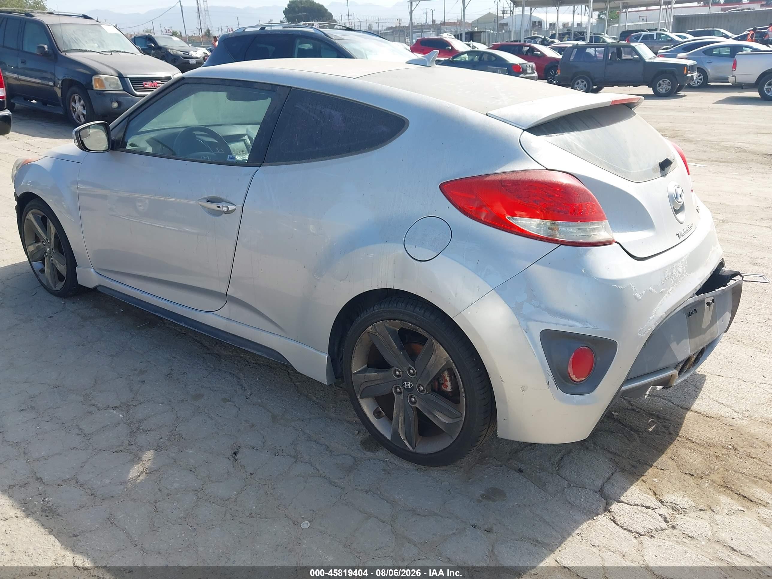 2015 Hyundai Veloster Turbo Silver vin: KMHTC6AE0FU237344