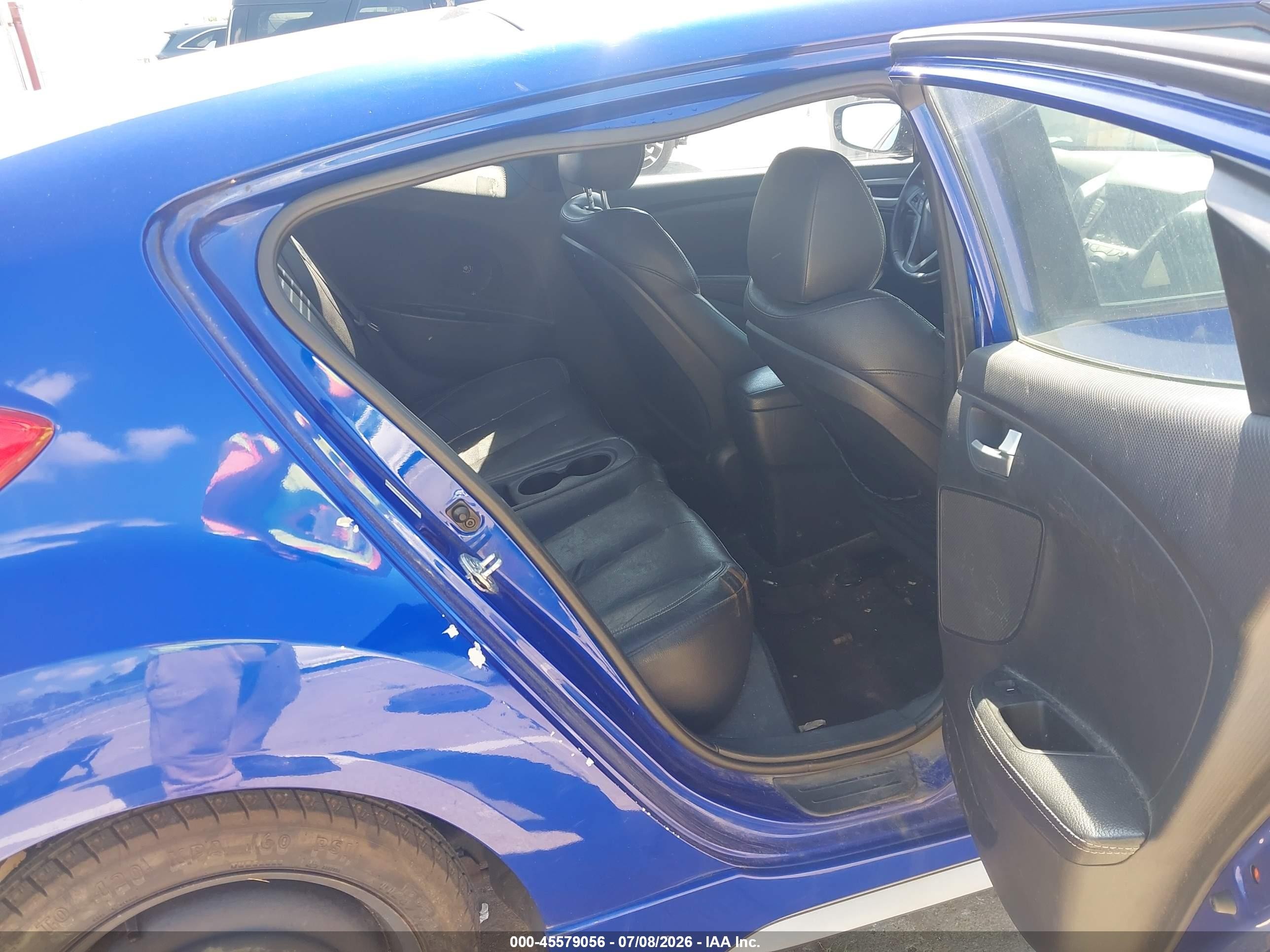 2013 Hyundai Veloster Turbo W/black Blue vin: KMHTC6AE1DU111202
