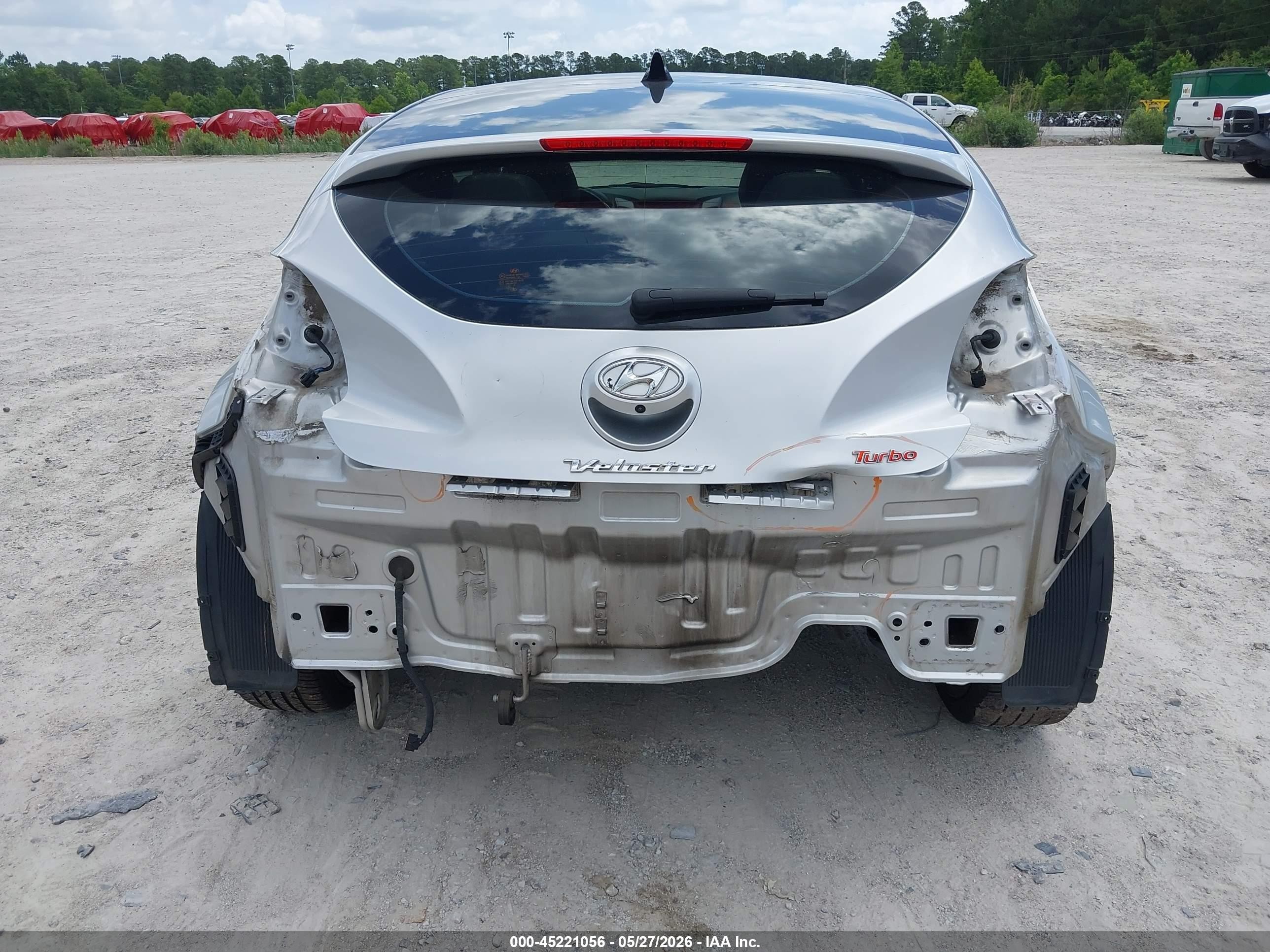 2013 Hyundai Veloster Turbo W/black Silver vin: KMHTC6AE1DU122815