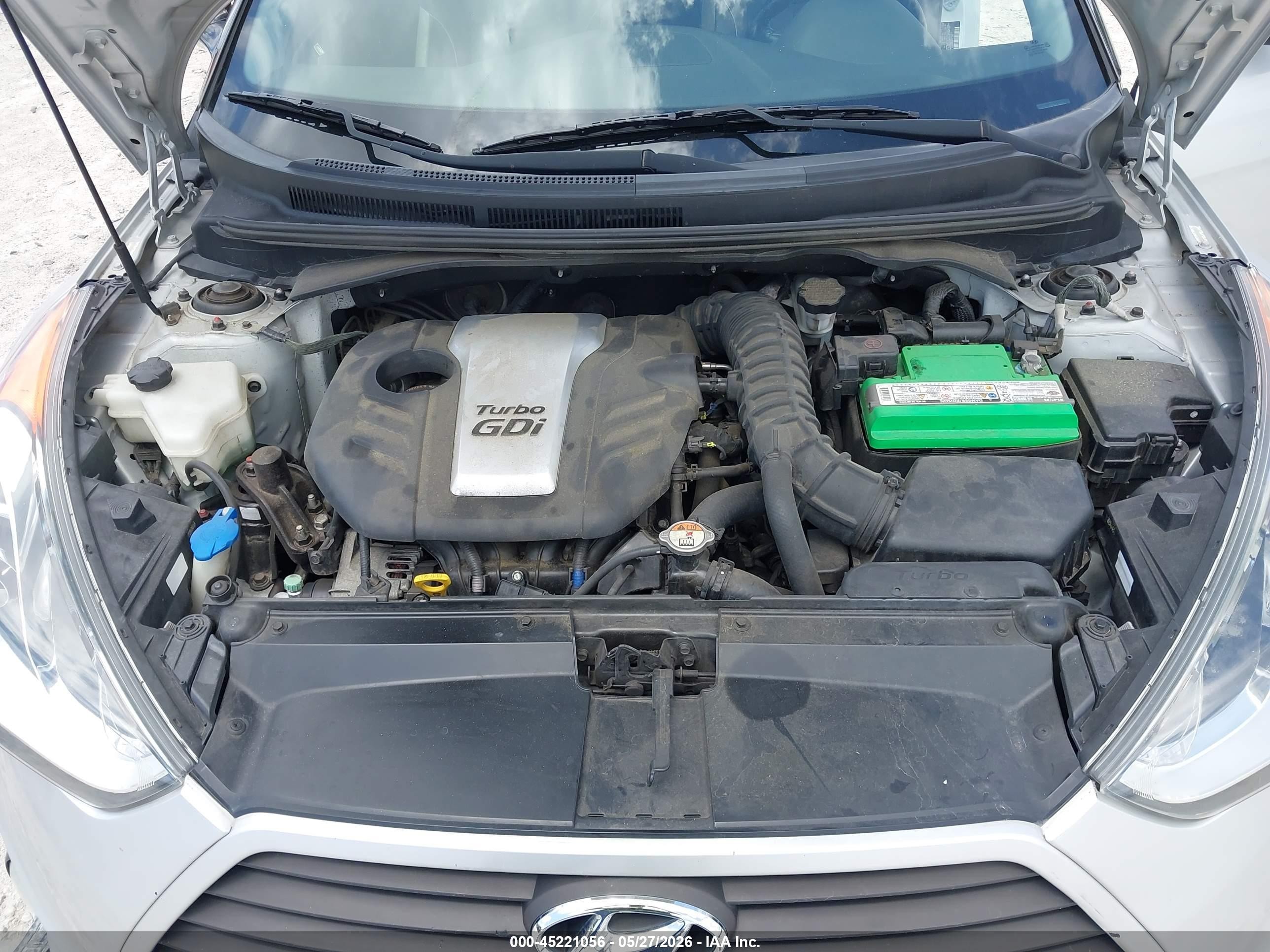 2013 Hyundai Veloster Turbo W/black Silver vin: KMHTC6AE1DU122815
