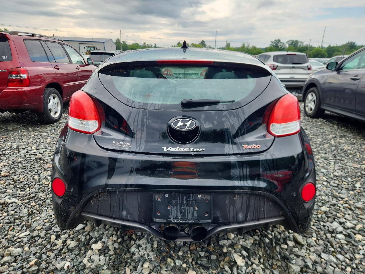 2014 Hyundai Veloster Turbo Black vin: KMHTC6AE1EU192123