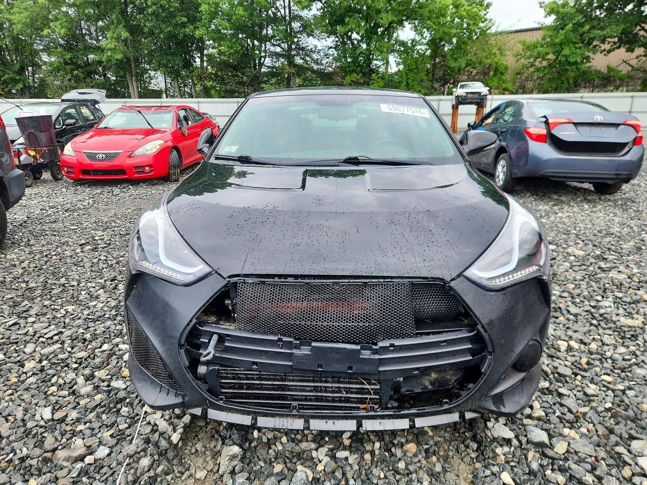 2014 Hyundai Veloster Turbo Black vin: KMHTC6AE1EU192123