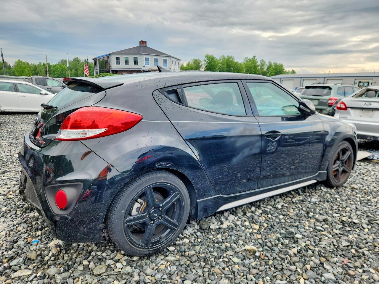 2014 Hyundai Veloster Turbo Black vin: KMHTC6AE1EU192123
