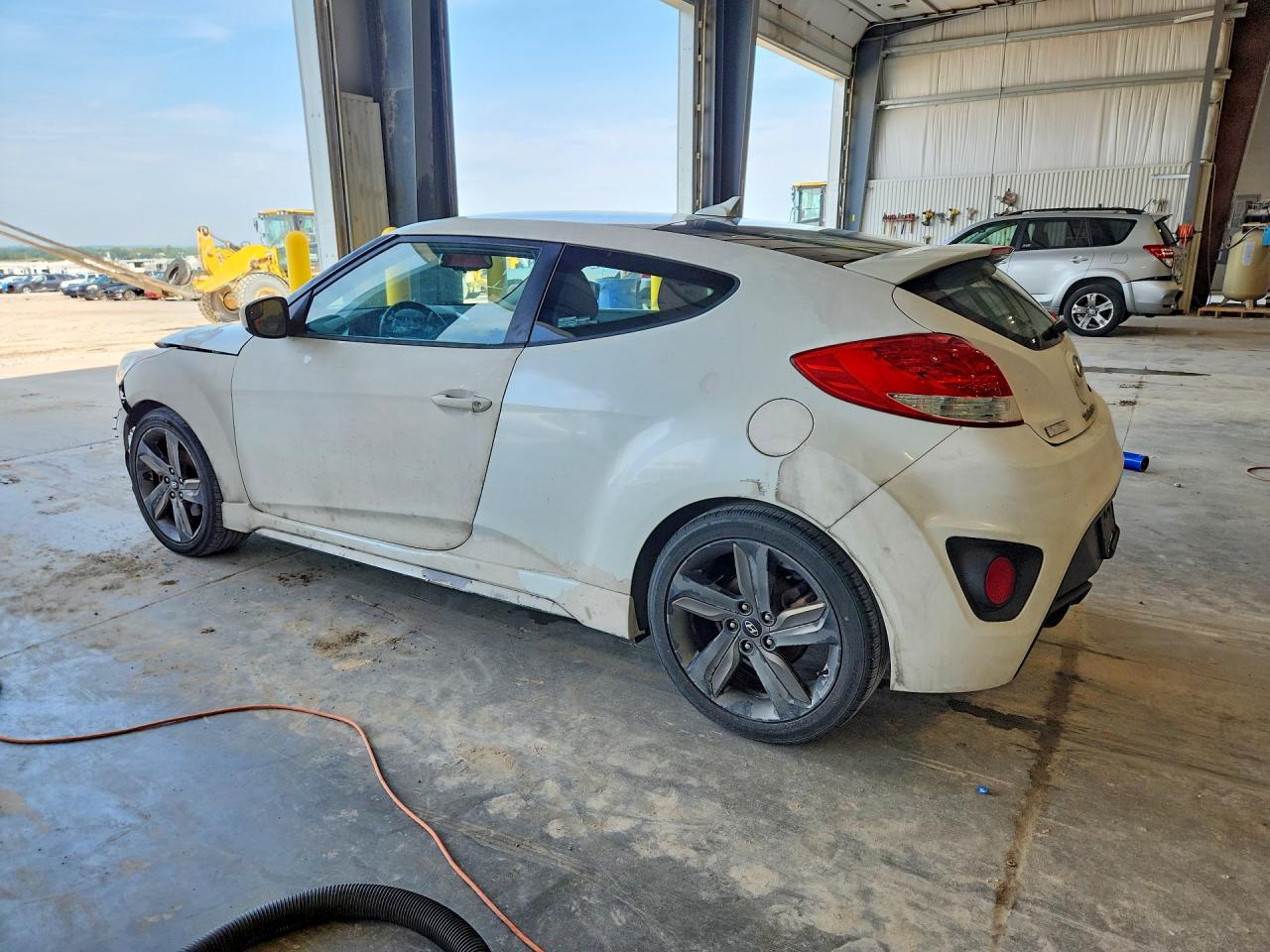 2014 Hyundai Veloster Turbo R-spec White vin: KMHTC6AE1EU209079