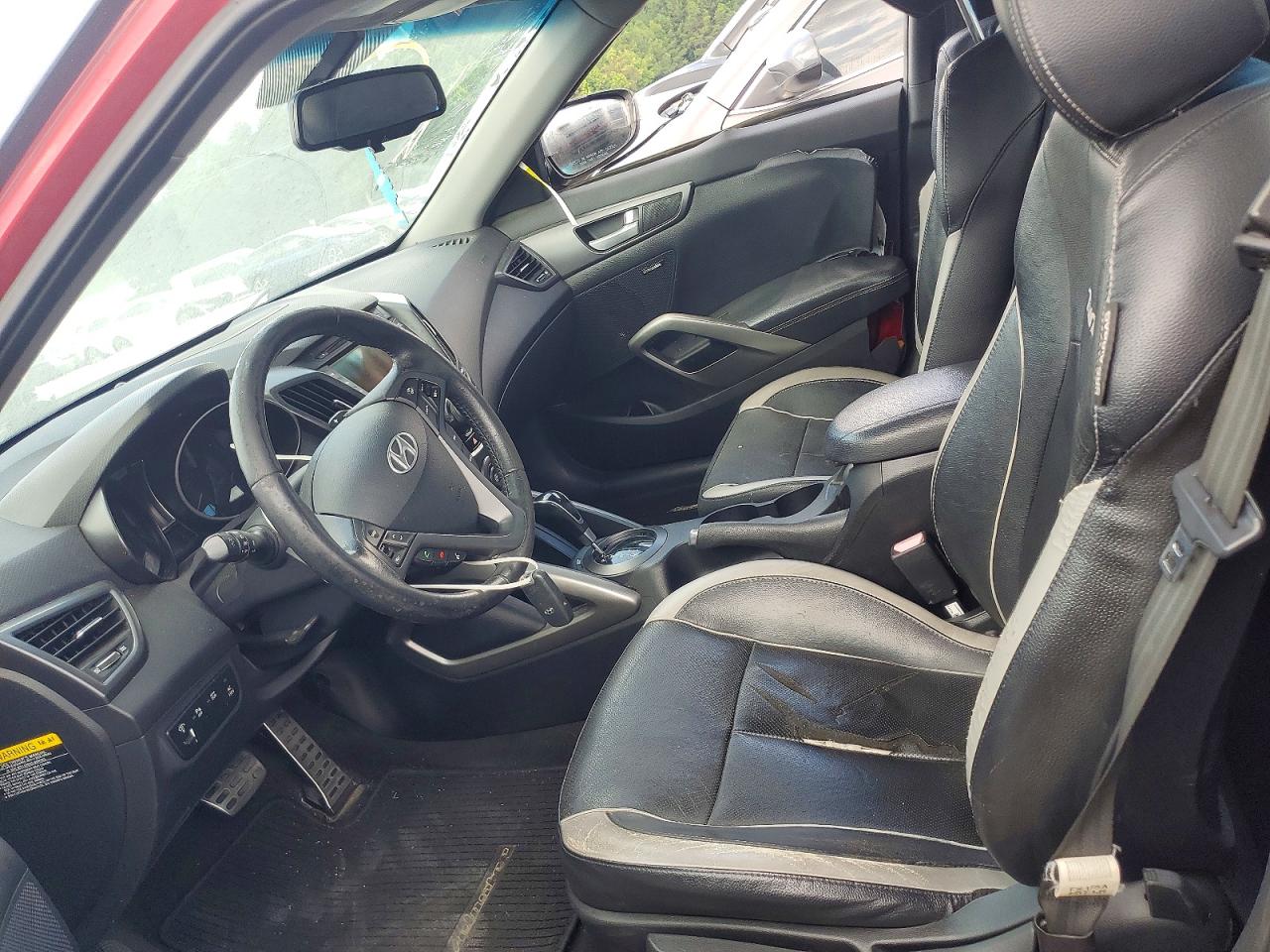 2013 Hyundai Veloster T Red vin: KMHTC6AE2DU107322