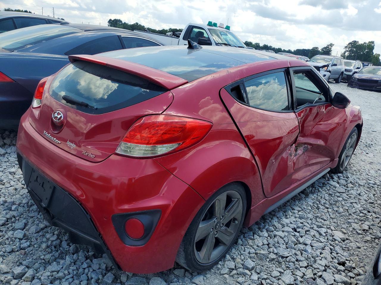 2013 Hyundai Veloster T Red vin: KMHTC6AE2DU107322