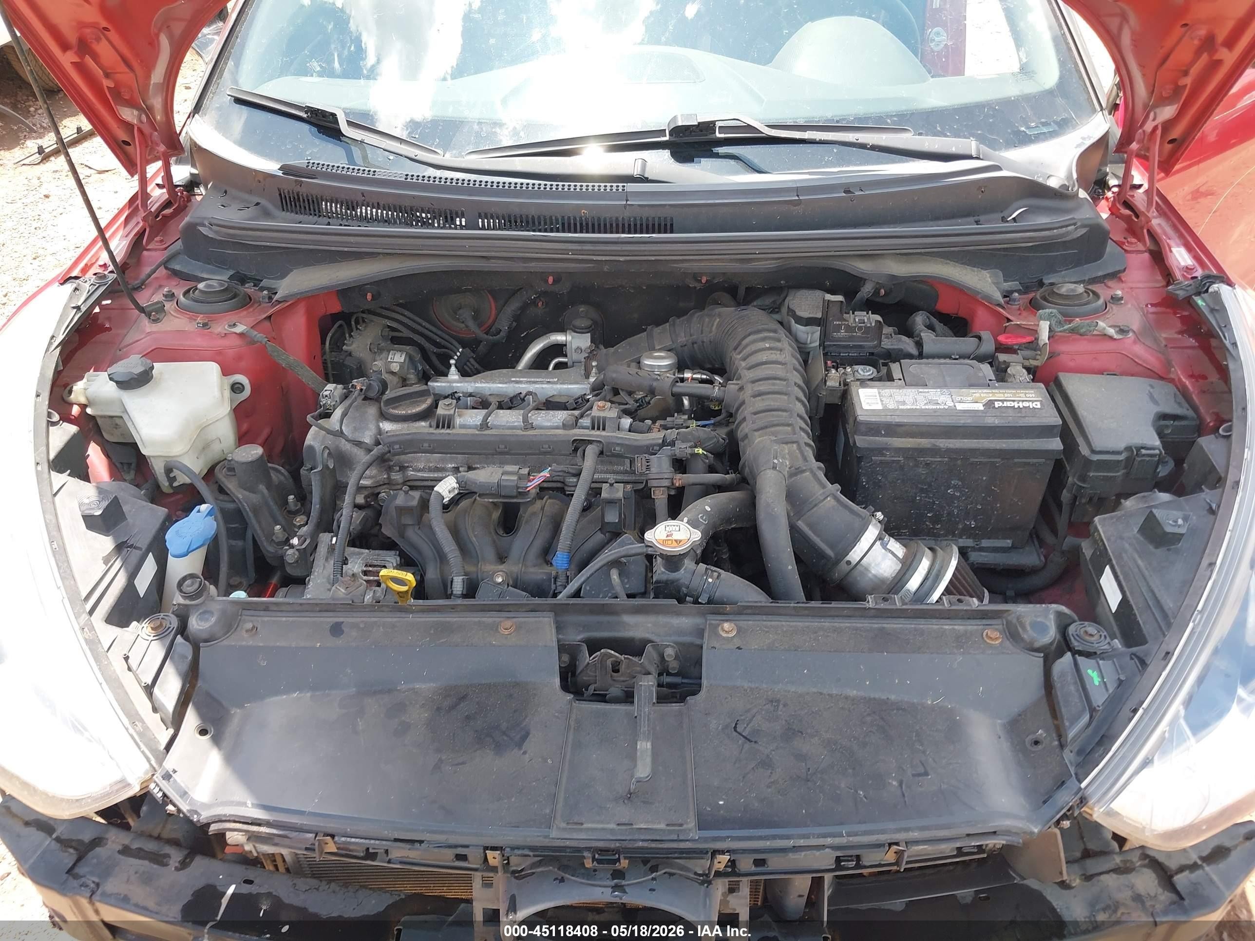 2013 Hyundai Veloster Turbo W/black Red vin: KMHTC6AE2DU109216