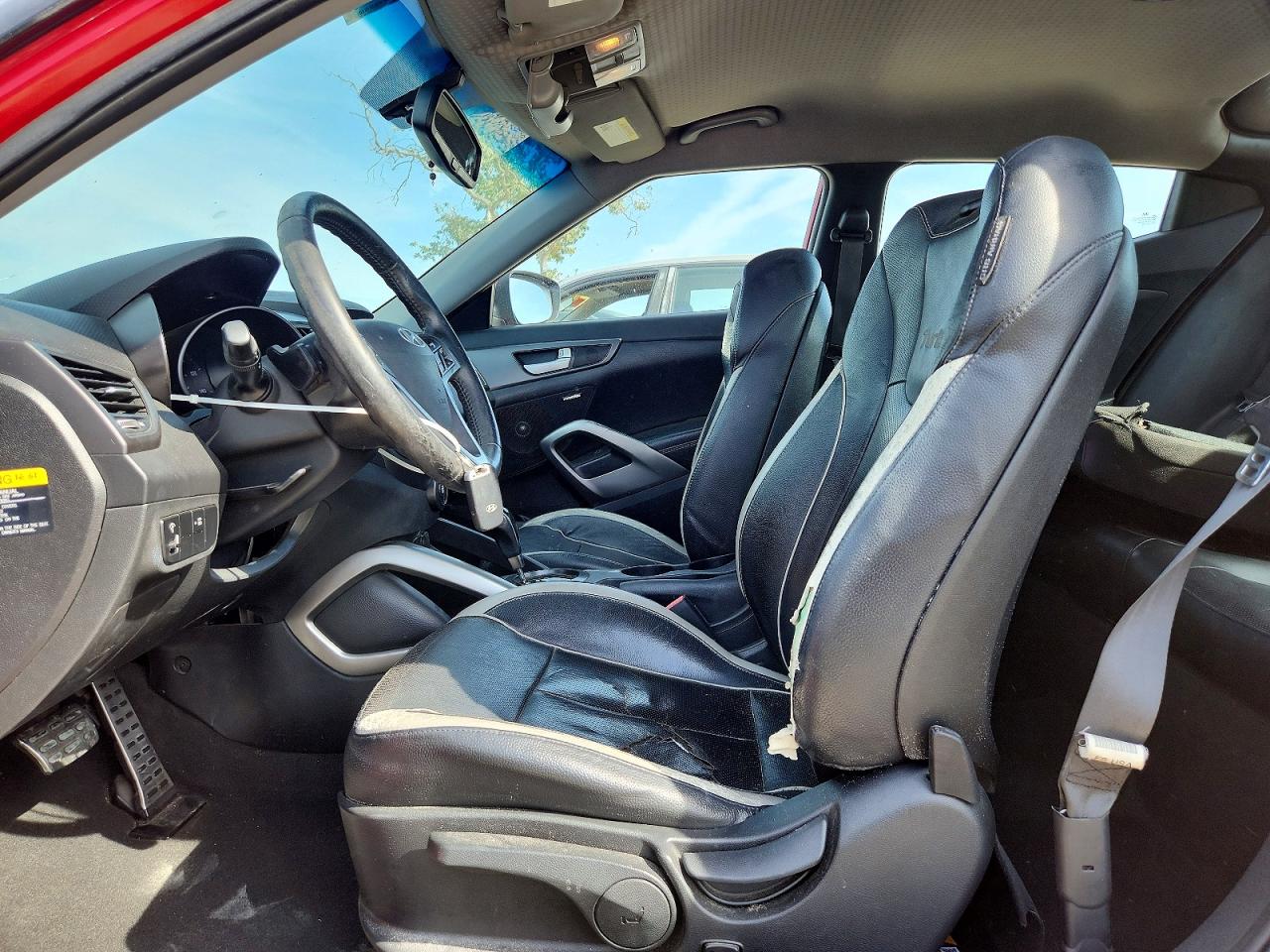 2013 Hyundai Veloster Turbo Red vin: KMHTC6AE2DU128218