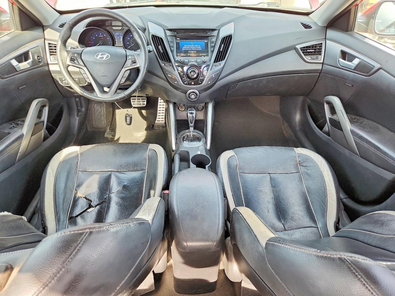 2013 Hyundai Veloster Turbo Red vin: KMHTC6AE2DU128218