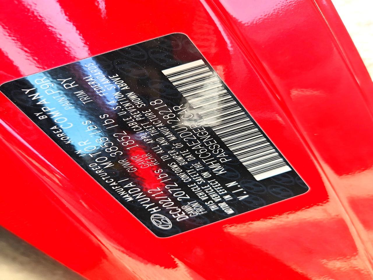 2013 Hyundai Veloster Turbo Red vin: KMHTC6AE2DU128218
