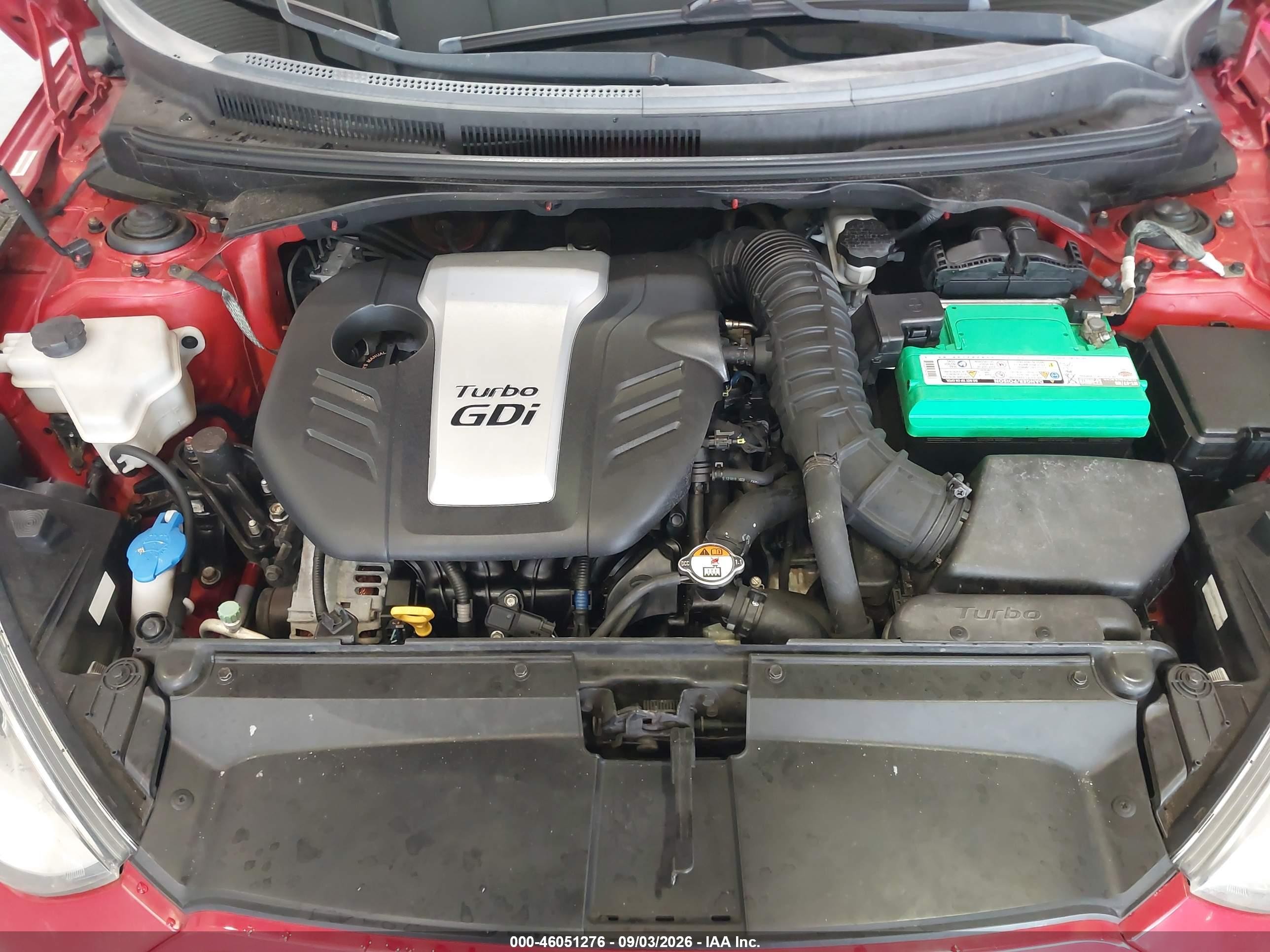 2013 Hyundai Veloster Turbo W/black Red vin: KMHTC6AE2DU133032