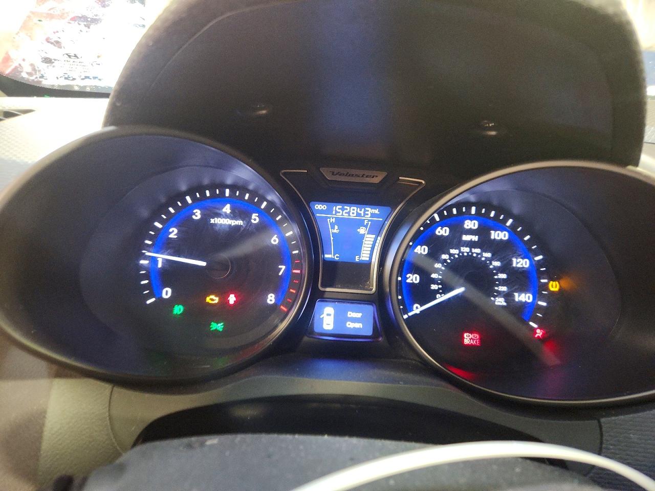 2013 Hyundai Veloster Turbo Red vin: KMHTC6AE2DU135167