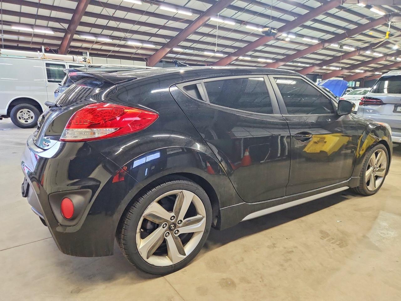 2013 Hyundai Veloster Turbo Black vin: KMHTC6AE2DU155726