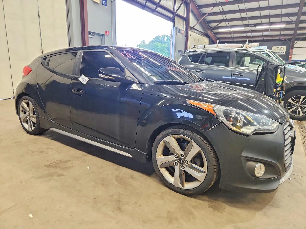 2013 Hyundai Veloster Turbo Black vin: KMHTC6AE2DU155726