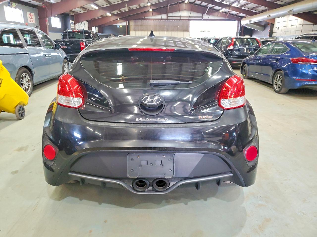 2013 Hyundai Veloster Turbo Black vin: KMHTC6AE2DU166970