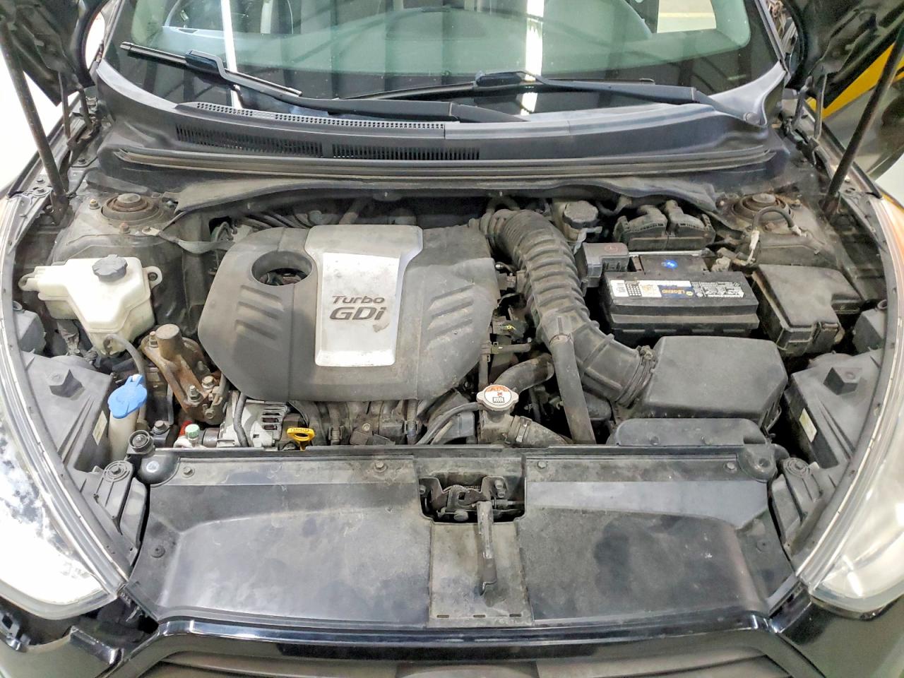 2013 Hyundai Veloster Turbo Black vin: KMHTC6AE2DU166970