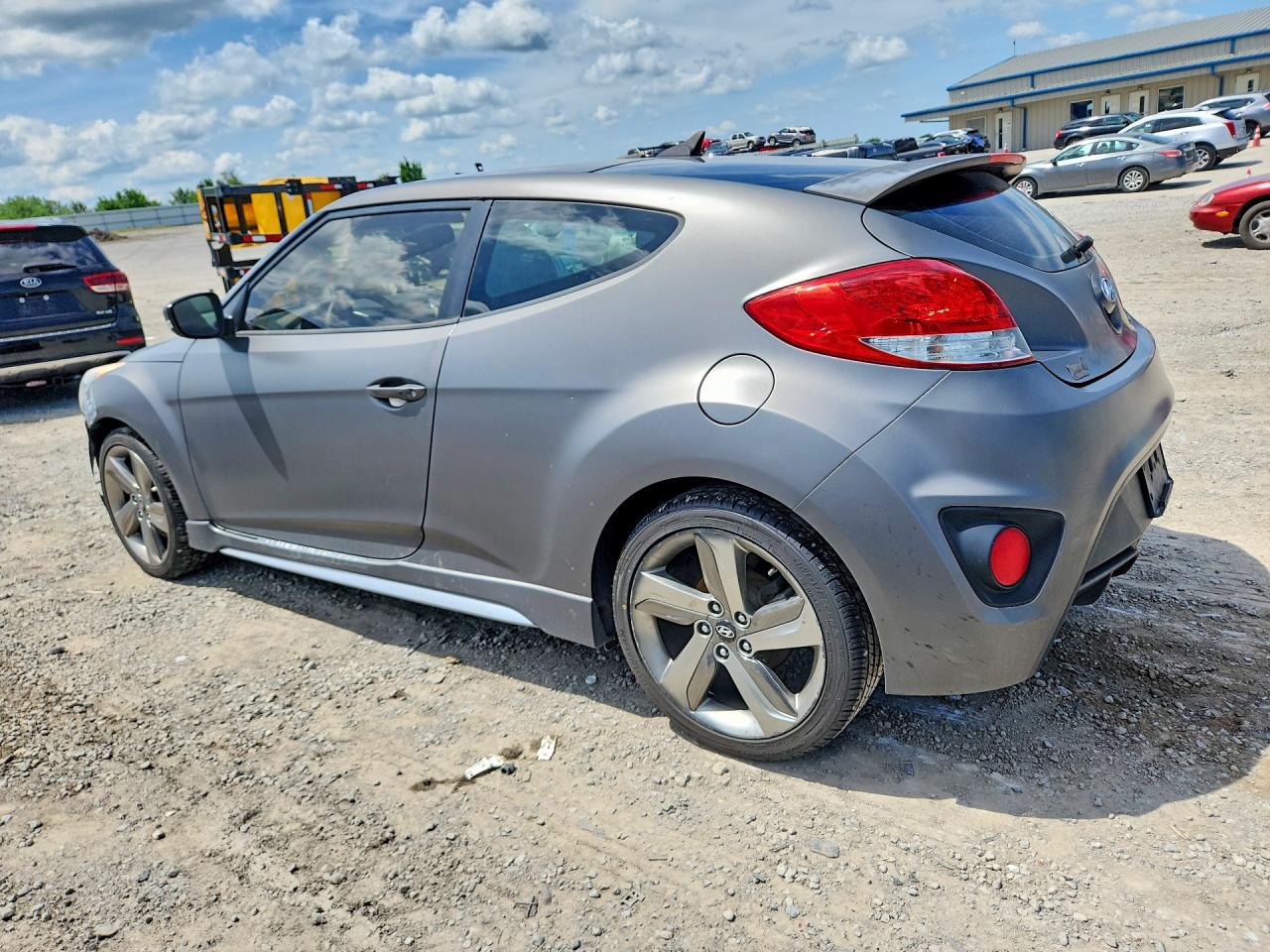 2013 Hyundai Veloster Turbo Gray vin: KMHTC6AE2DU177757