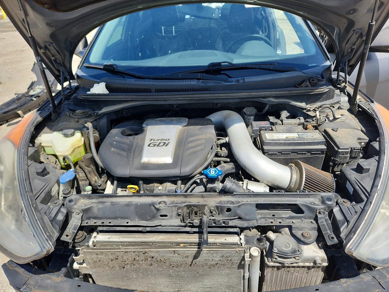 2013 Hyundai Veloster Turbo Gray vin: KMHTC6AE2DU177757