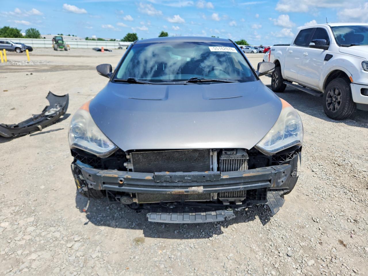 2013 Hyundai Veloster Turbo Gray vin: KMHTC6AE2DU177757