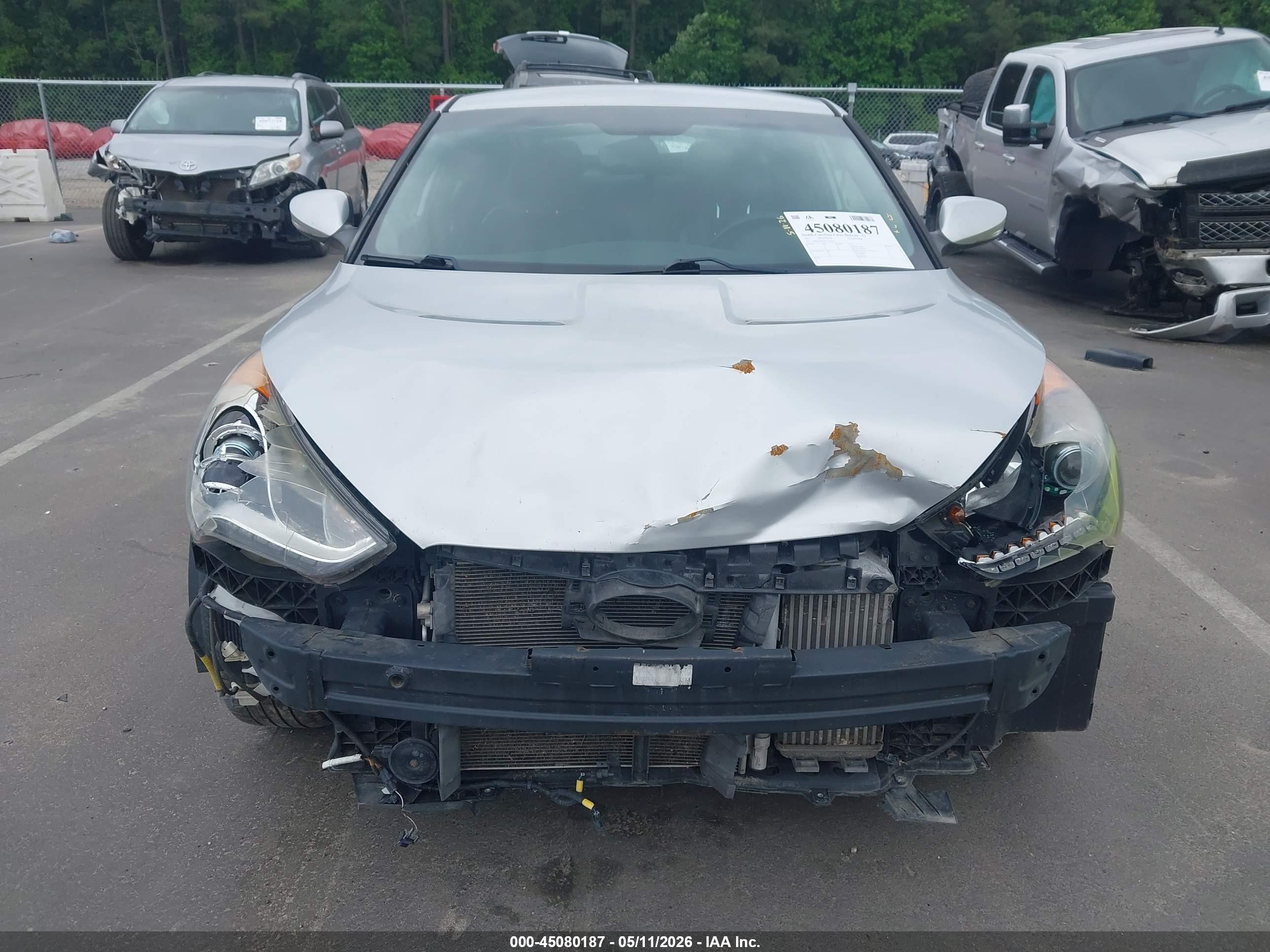 2015 Hyundai Veloster Turbo Silver vin: KMHTC6AE2FU229651