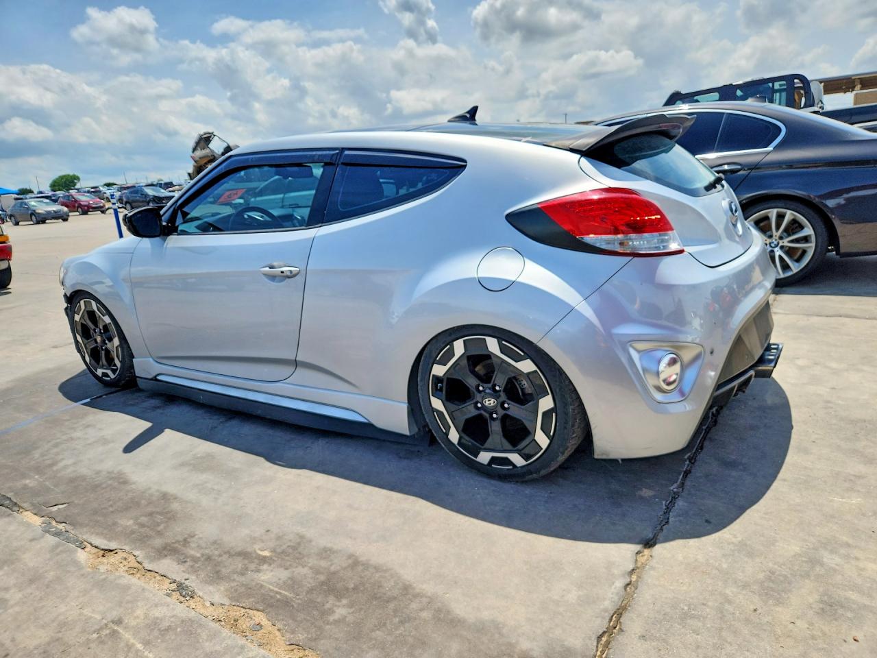 2015 Hyundai Veloster Turbo Silver vin: KMHTC6AE2FU231223