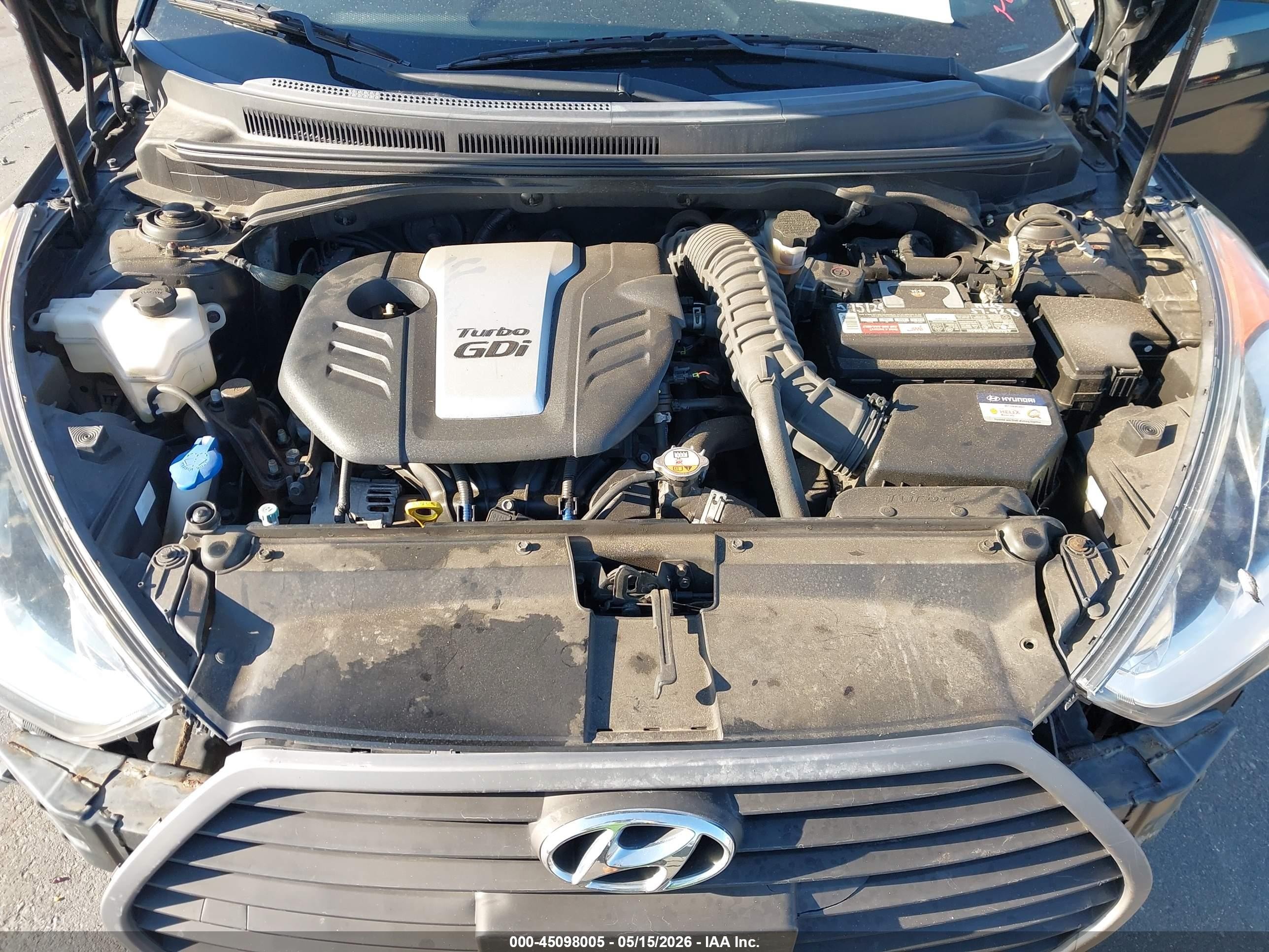 2016 Hyundai Veloster Turbo Черный vin: KMHTC6AE2GU255586